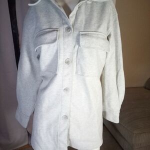 H&M Gray Utility Jacket Oversized Fit